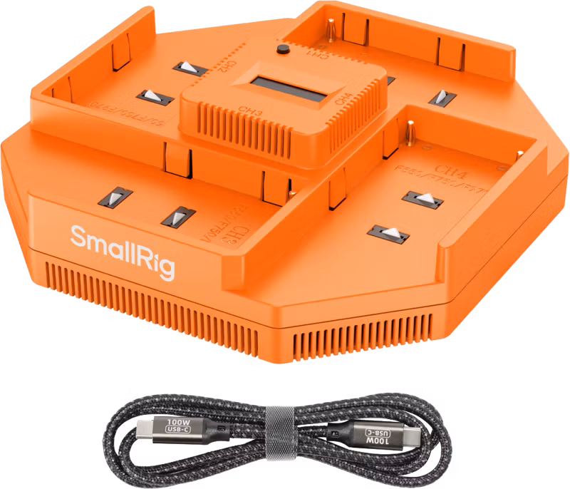 SmallRig 4837 NP-F 4-Channel Camera Battery Charger