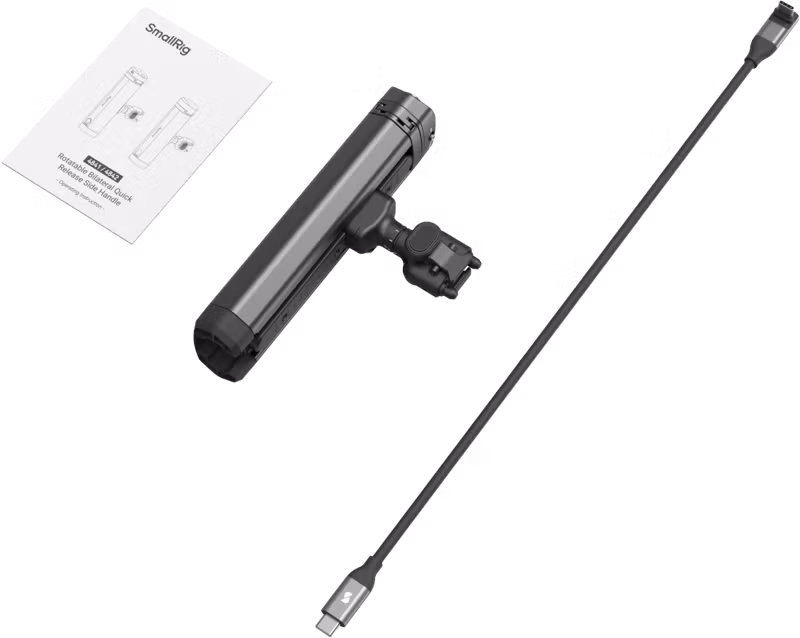 SmallRig 4841 Rotatable Bilateral Quick Release Side Handle with Wireless Control/M.2 SSD Enclosure