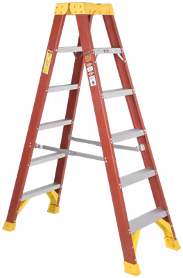 Kupo KFL-T6 Fiberglass ladder Double Sided  (180cm)
