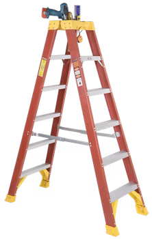 Kupo KFL-T6 Fiberglass ladder Double Sided  (180cm)