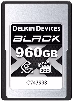 Delkin CFexpress 4.0 BLACK | Type A | VGP200, R1830/W1740 (Type A | 4.0) 960GB