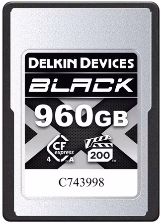 Delkin CFexpress 4.0 BLACK | Type A | VGP200, R1830/W1740 (Type A | 4.0) 960GB