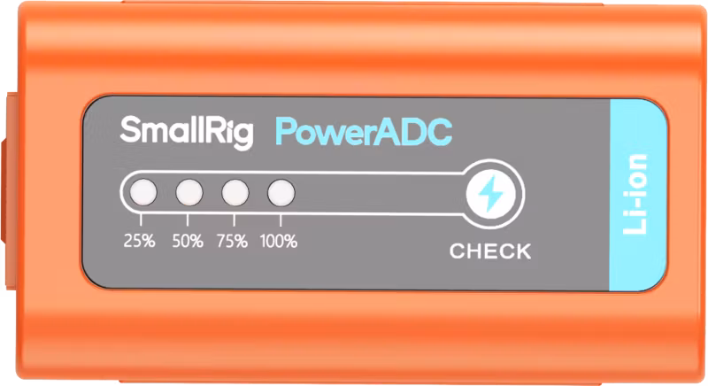 SmallRig 4972 NP-F970 USB-C Rechargeable Camera Battery Orange