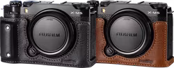 SmallRig 4880 Camera Leather Half Case Kit for FUJIFILM X-M5 Brown