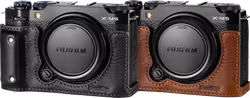 SmallRig 4879 Camera Leather Half Case Kit for FUJIFILM X-M5 Black