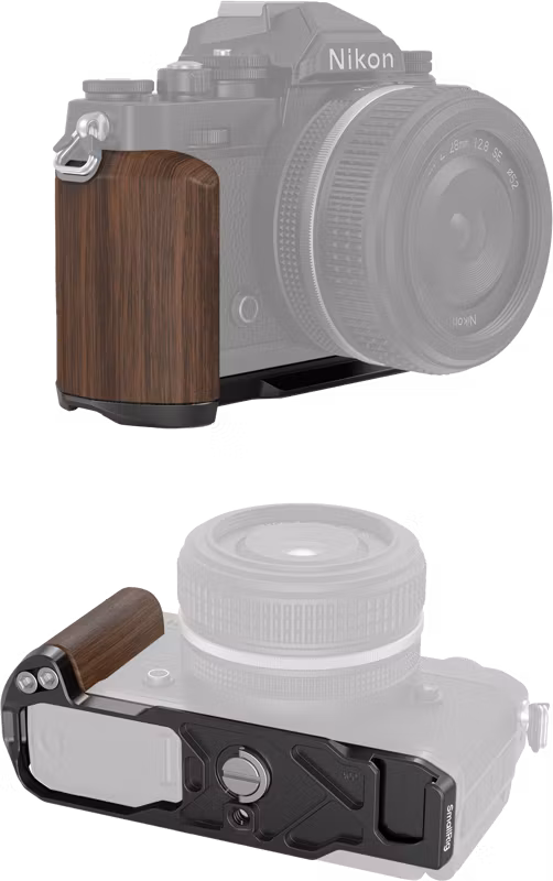SmallRig 4802 Wooden L-Shape Grip for Nikon Z fc Black