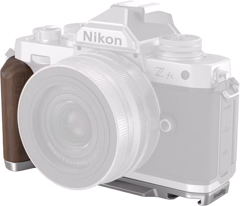 SmallRig 4803 Wooden L-Shape Grip for Nikon Z fc Silver