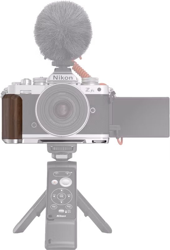SmallRig 4803 Wooden L-Shape Grip for Nikon Z fc Silver