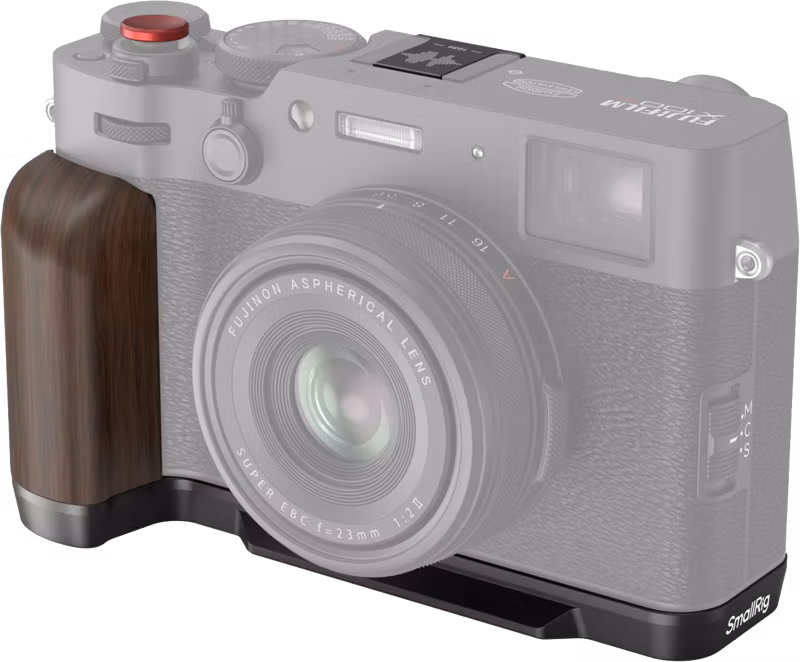 SmallRig 4805 Wooden L-Shape Grip for FUJIFILM X100VI / X100V Black