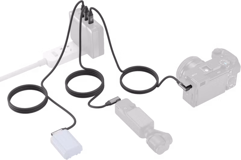 SmallRig 4791 USB-C (Straight) to USB-C (Angled) Data Cable 60cm