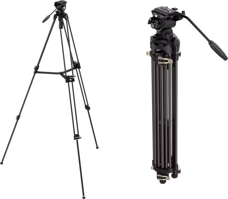 SmallRig 4686 Heavy-Duty Fluid Head Video Tripod Kit AD-01S