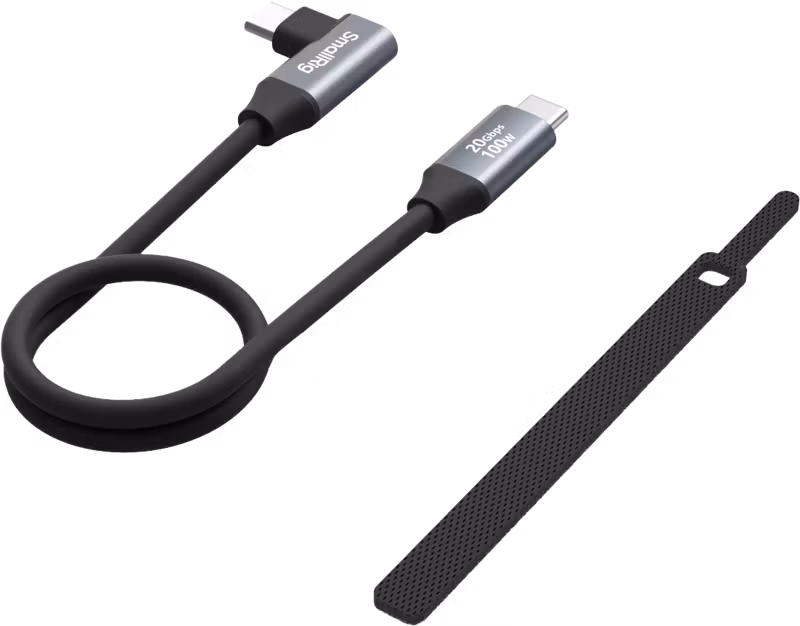 SmallRig 4790 USB-C (Straight) to USB-C (Angled) Data Cable 35cm