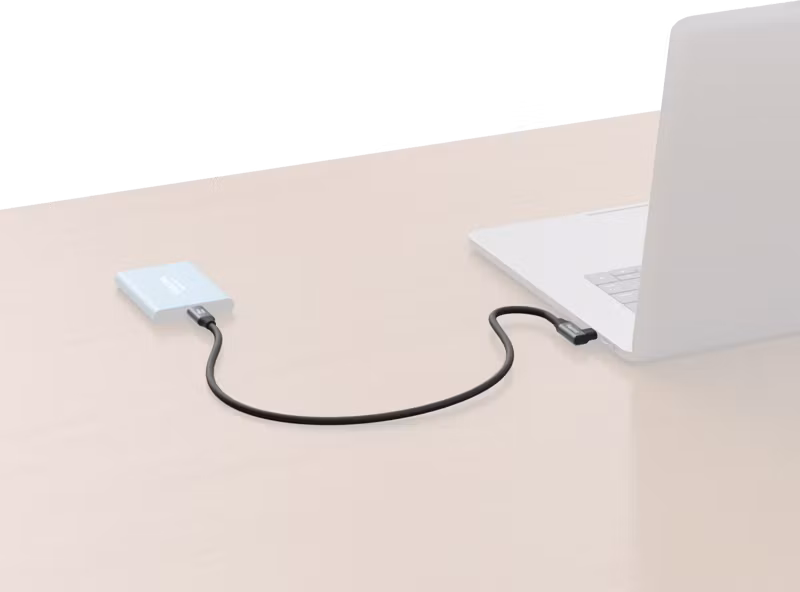 SmallRig 4790 USB-C (Straight) to USB-C (Angled) Data Cable 35cm
