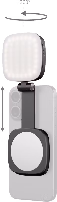SmallRig 4656 Vibe P48 Detachable Mobile Phone LED Video Light Black