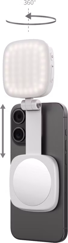 SmallRig 4933 Vibe P48 Detachable Mobile Phone LED Video Light White
