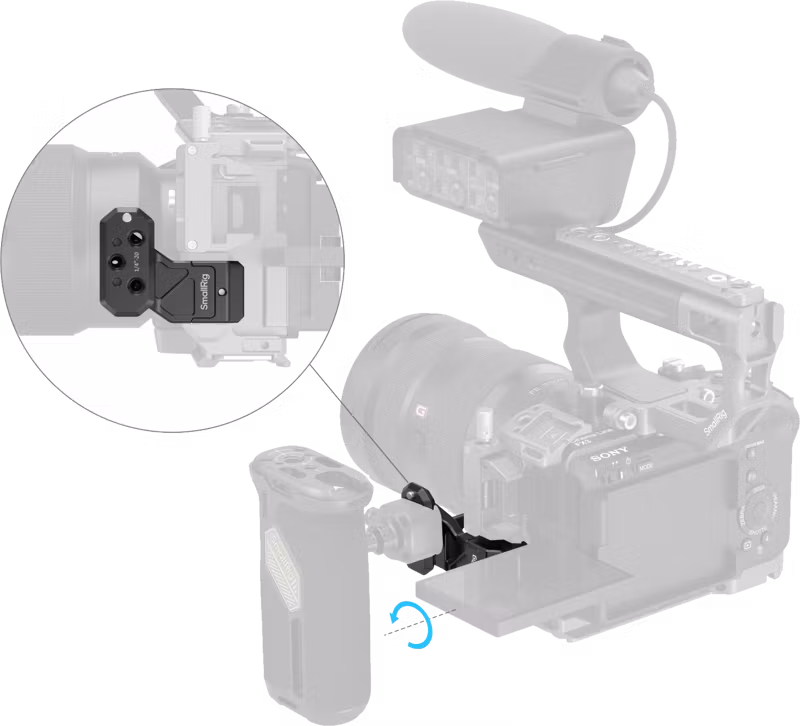 SmallRig 4458 Side Handle Extension Adapter Part with NATO Clamp