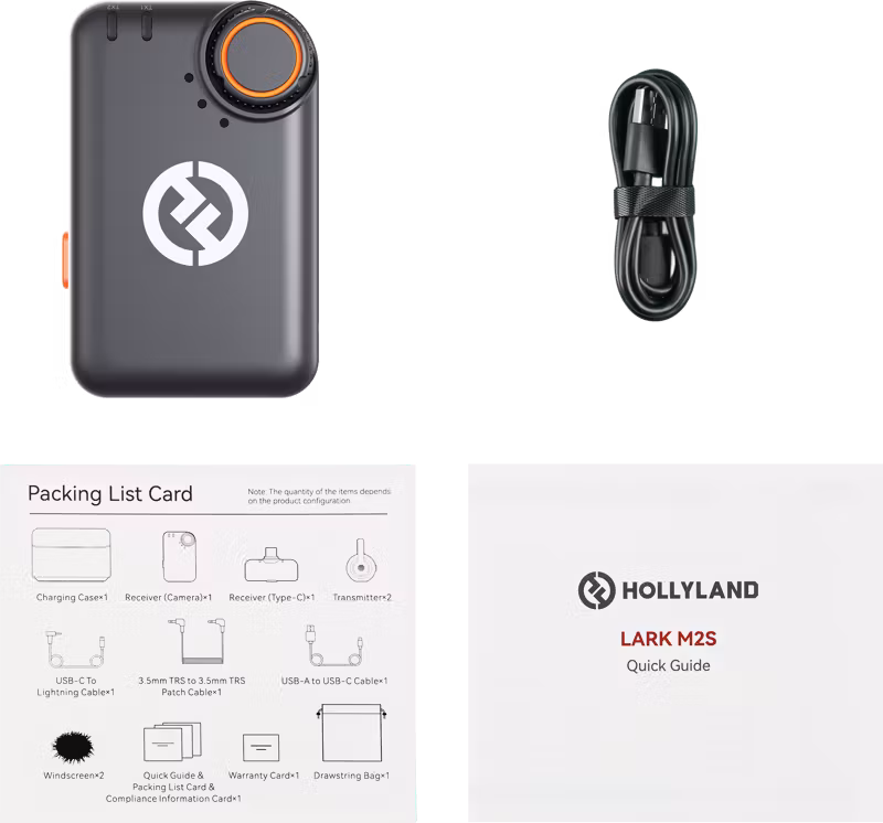 Hollyland LARK M2S Camera Receiver (Space Gray) Fit for Lark M2S