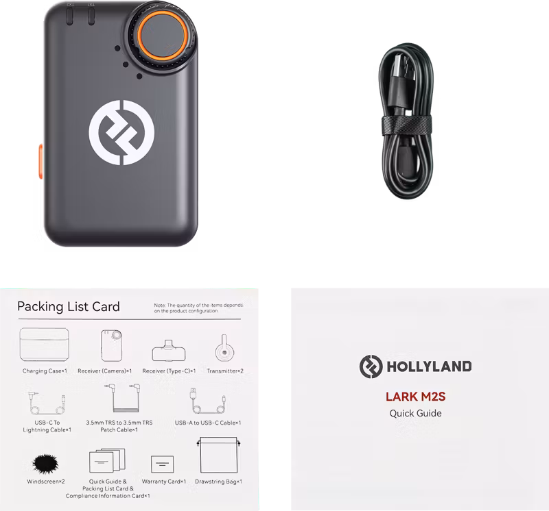 Hollyland LARK M2S Lightning Receiver (Space Gray) Fit for Lark M2S
