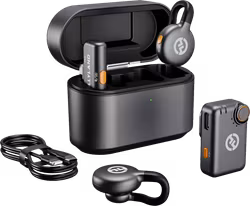 Hollyland LARK M2S Combo Wireless Lavalier Microphone Combo (Space Gray)