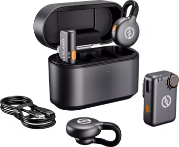 Hollyland LARK M2S Combo Wireless Lavalier Microphone Combo (Space Gray)