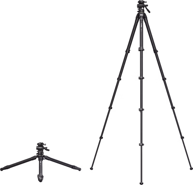 SmallRig 5028 Portable Carbon Fiber Travel Tripod Kit