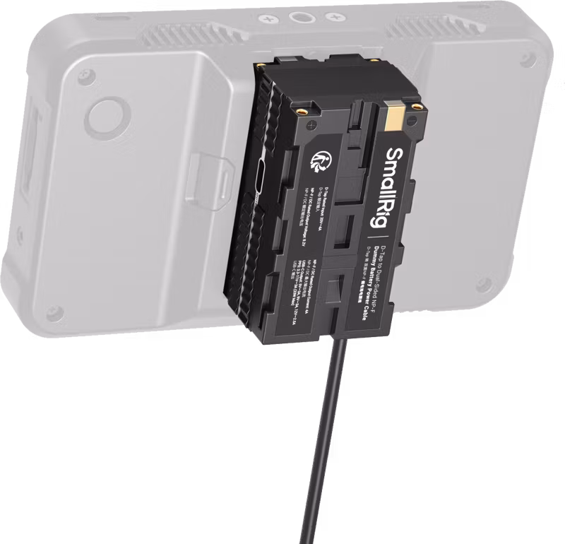 SmallRig 4884 D-Tap to Dual-Sided NP-F Dummy Battery Power Cable