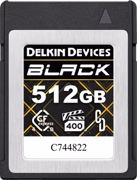 Delkin CFexpress 4.0 BLACK | Type B | R3600/W3200 (VPG400) 512GB