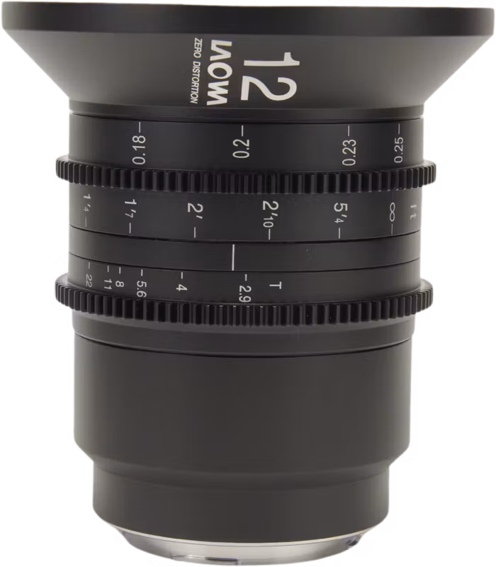 Laowa 12mm T2.9 Zero-D Cine Lens - (Dual Scale) L Mount