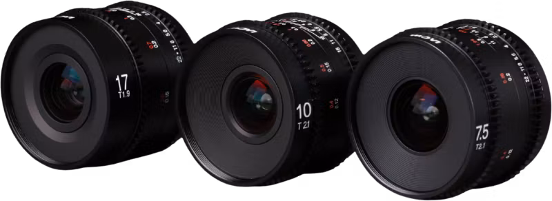 Laowa MFT Cine Prime 3-Lens Wide Bundle (7.5mm, 10mm, 17mm)