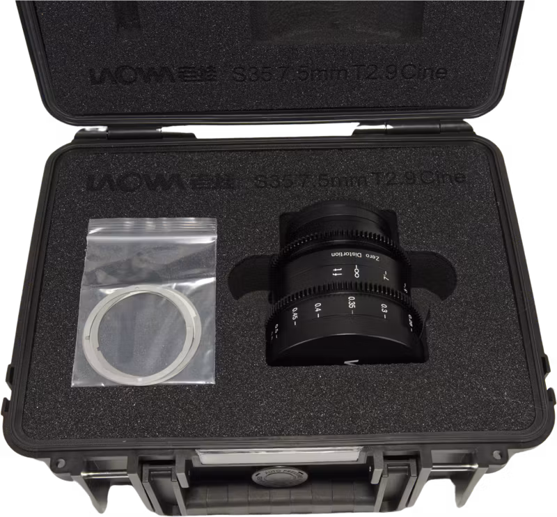 Laowa 7.5mm T2.9 Zero-D S35 Cine Lens - Sony E