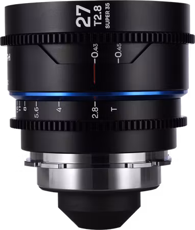 Laowa Nanomorph 27mm T2.8 1.5X S35 (Blue) - Arri PL/Canon EF