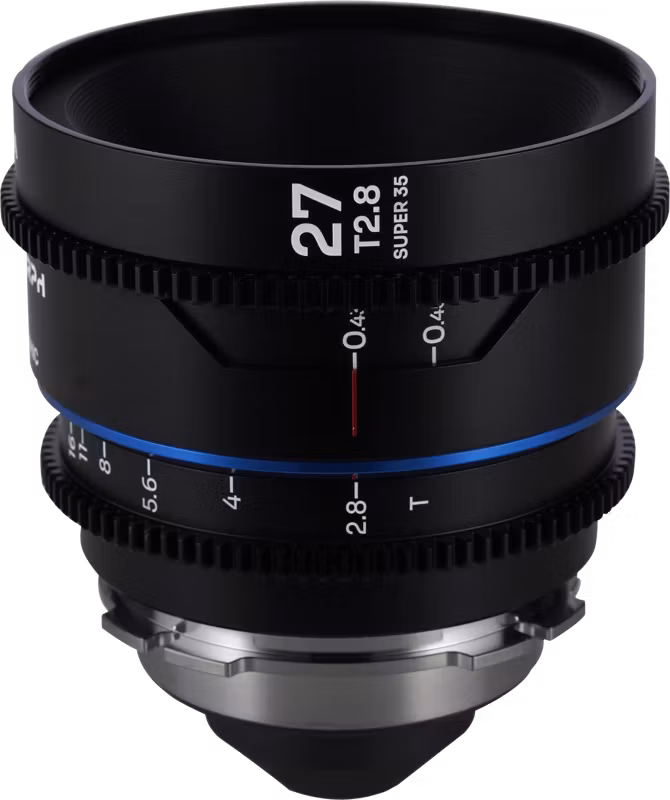 Laowa Nanomorph 27mm T2.8 1.5X S35 (Blue) - Arri PL/Canon EF