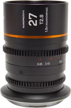 Laowa Nanomorph 27mm T2.8 1.5X S35 (Amber) - Fuji X