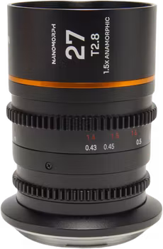 Laowa Nanomorph 27mm T2.8 1.5X S35 (Amber) - Canon RF