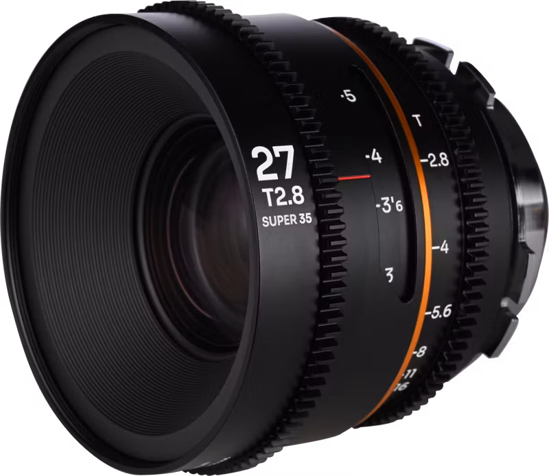 Laowa Nanomorph 27mm T2.8 1.5X S35 (Amber) - Arri PL/Canon EF
