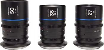 Laowa Nanomorph S35 Prime 3-Lens Bundle  (27mm, 35mm, 50mm) (Blue) - Canon RF