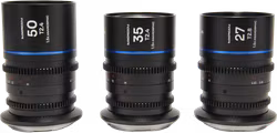 Laowa Nanomorph S35 Prime 3-Lens Bundle  (27mm, 35mm, 50mm) (Blue) - MFT