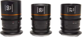 Laowa Nanomorph S35 Prime 3-Lens Bundle  (27mm, 35mm, 50mm) (Amber) - Nikon Z