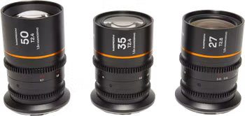 Laowa Nanomorph S35 Prime 3-Lens Bundle  (27mm, 35mm, 50mm) (Amber) - Nikon Z