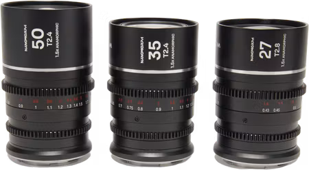 Laowa Nanomorph S35 Prime 3-Lens Bundle  (27mm, 35mm, 50mm) (Silver) - Fuji X