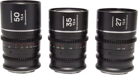 Laowa Nanomorph S35 Prime 3-Lens Bundle  (27mm, 35mm, 50mm) (Silver) - Canon RF