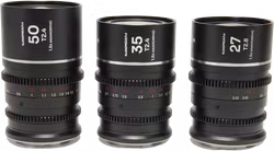 Laowa Nanomorph S35 Prime 3-Lens Bundle  (27mm, 35mm, 50mm) (Silver) - Nikon Z