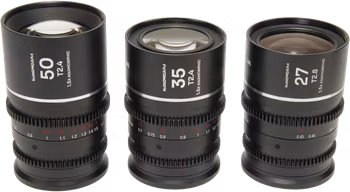 Laowa Nanomorph S35 Prime 3-Lens Bundle  (27mm, 35mm, 50mm) (Silver) - MFT