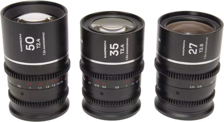Laowa Nanomorph S35 Prime 3-Lens Bundle  (27mm, 35mm, 50mm) (Silver) - DL