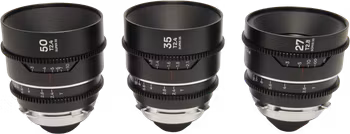 Laowa Nanomorph S35 Prime 3-Lens Bundle  (27mm, 35mm, 50mm) (Silver) - Arri PL/Canon EF