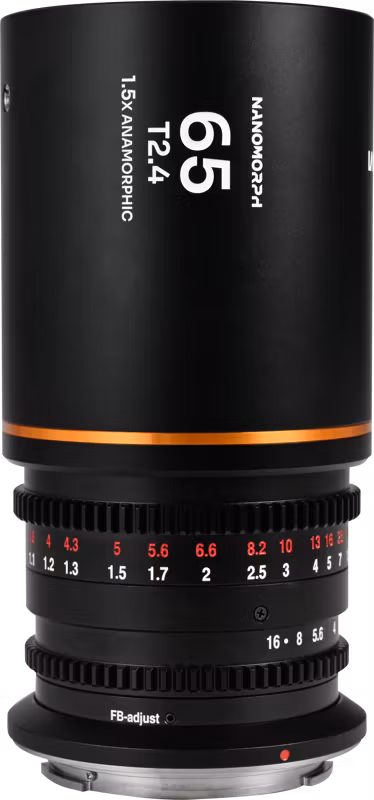Laowa Nanomorph 65mm T2.4 1.5X S35 (Amber) - L Mount