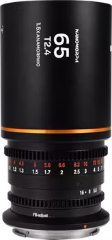 Laowa Nanomorph 65mm T2.4 1.5X S35 (Amber) - L Mount