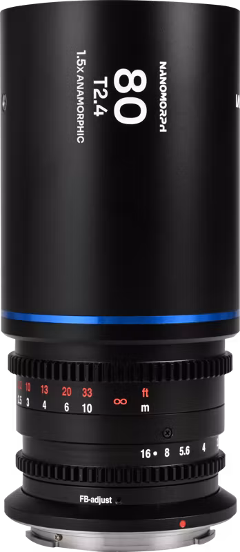 Laowa Nanomorph 80mm T2.4 1.5X S35 (Blue) - Canon RF