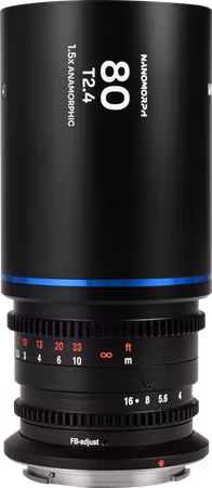 Laowa Nanomorph 80mm T2.4 1.5X S35 (Blue) - Canon RF