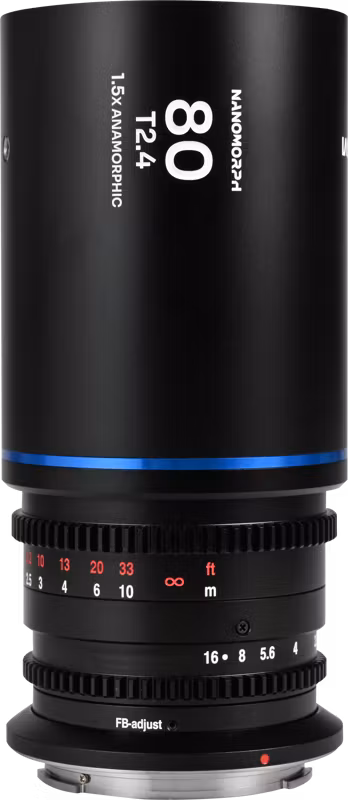 Laowa Nanomorph 80mm T2.4 1.5X S35 (Blue) - MFT